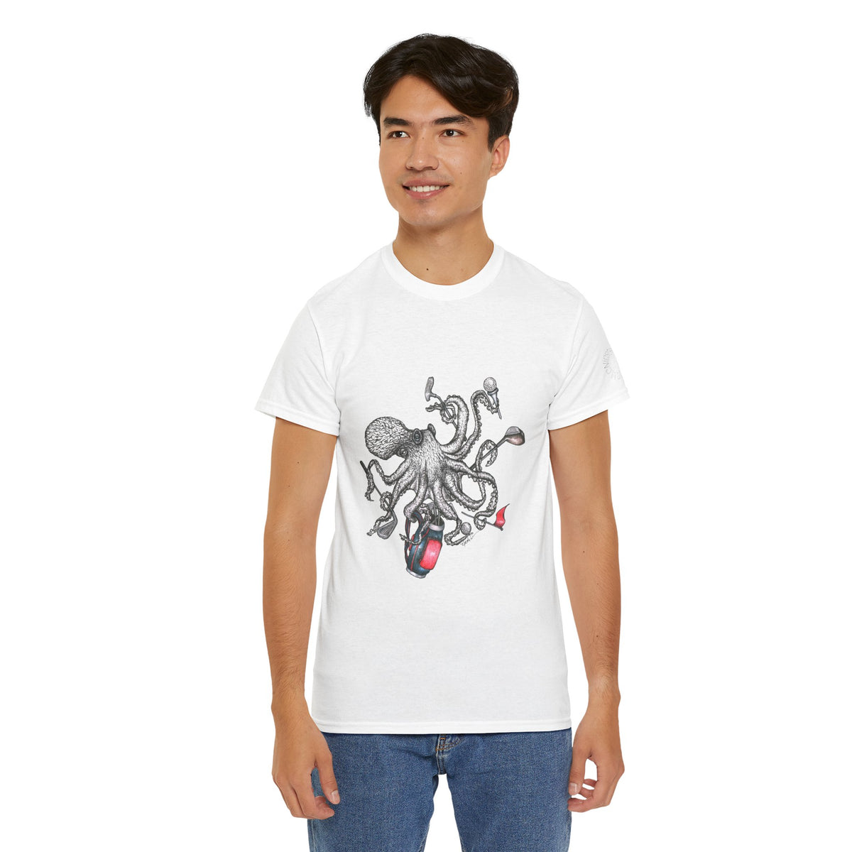 'Golftapus' Unisex Heavy Cotton Tee