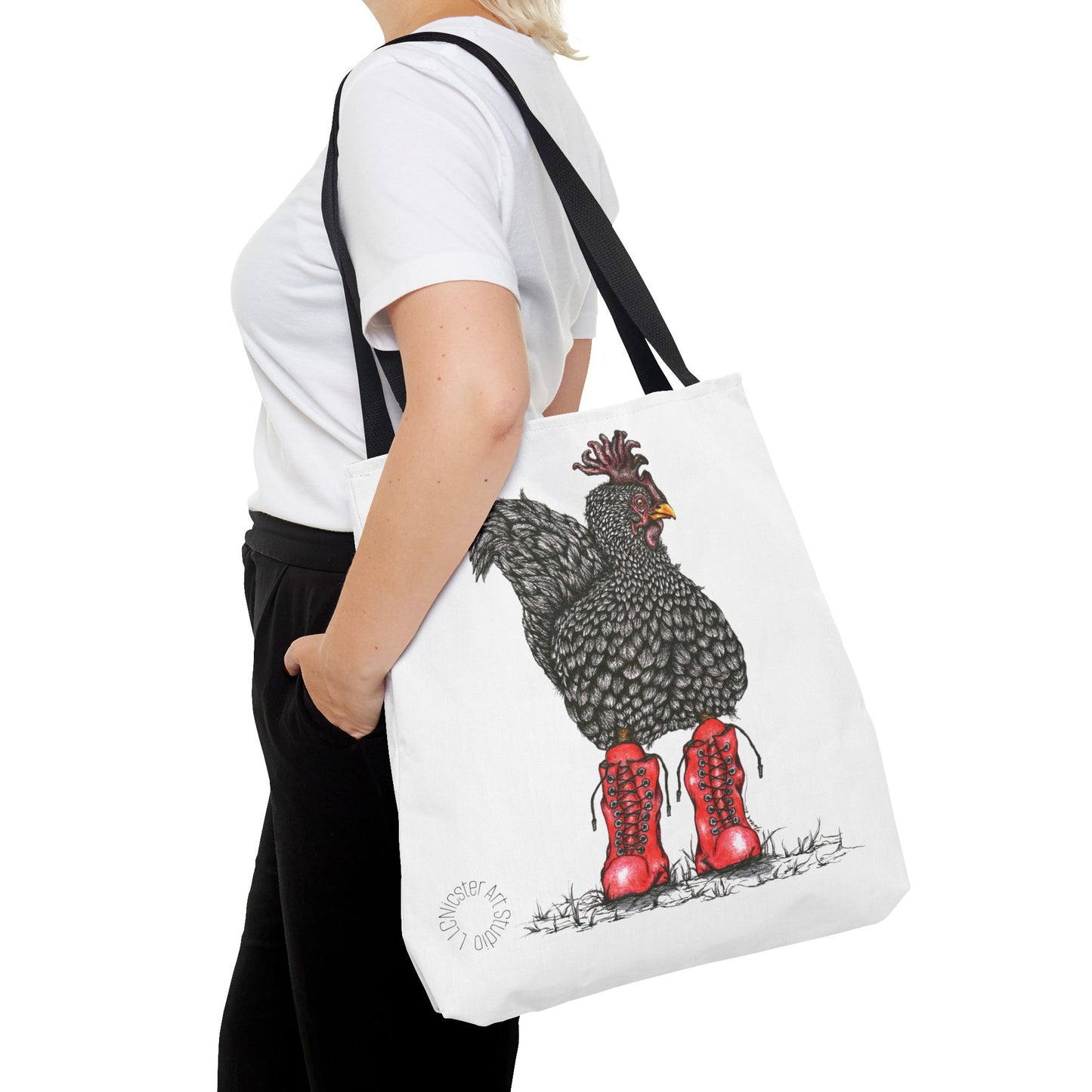 'Chick In Boots' Tote Bag