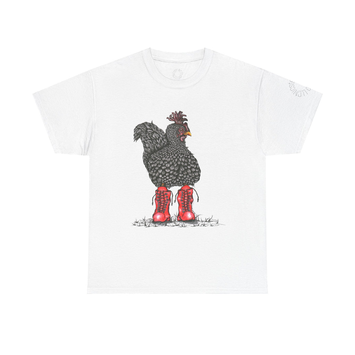 'Chick in Boots' Unisex Heavy Cotton Tee