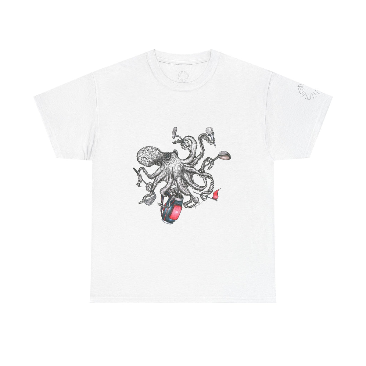 'Golftapus' Unisex Heavy Cotton Tee