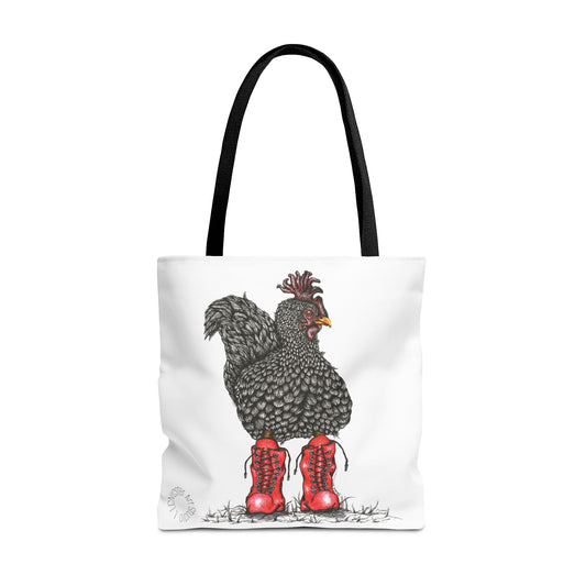 'Chick In Boots' Tote Bag