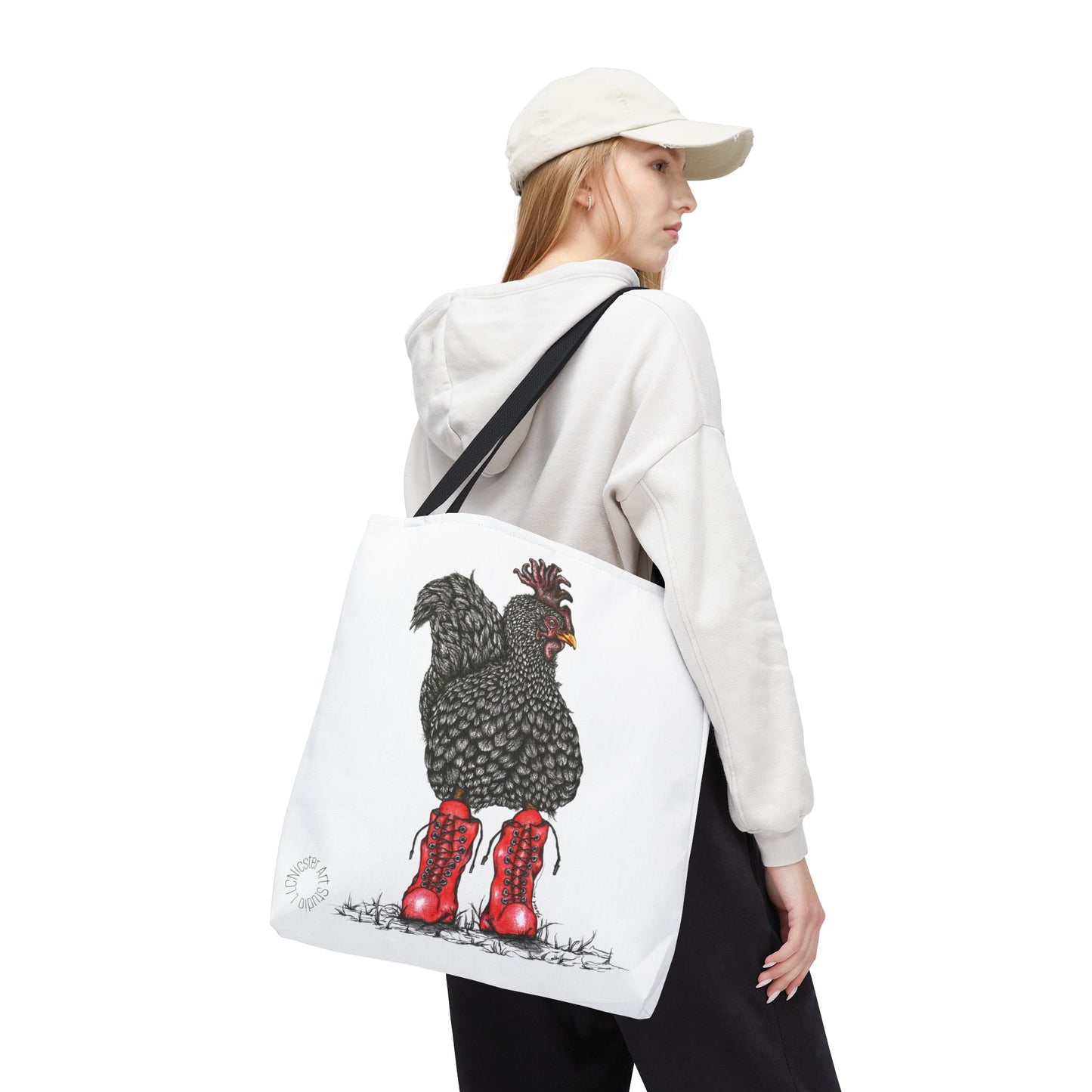 'Chick In Boots' Tote Bag