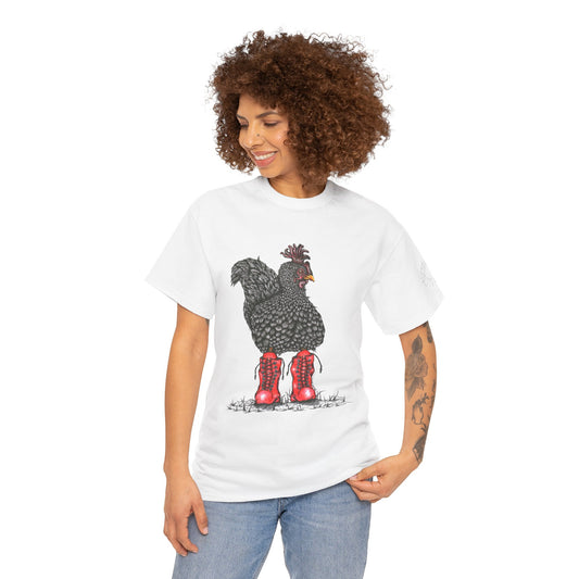 'Chick in Boots' Unisex Heavy Cotton Tee
