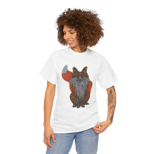 'Foxy and Fabulous' Unisex Heavy Cotton Tee