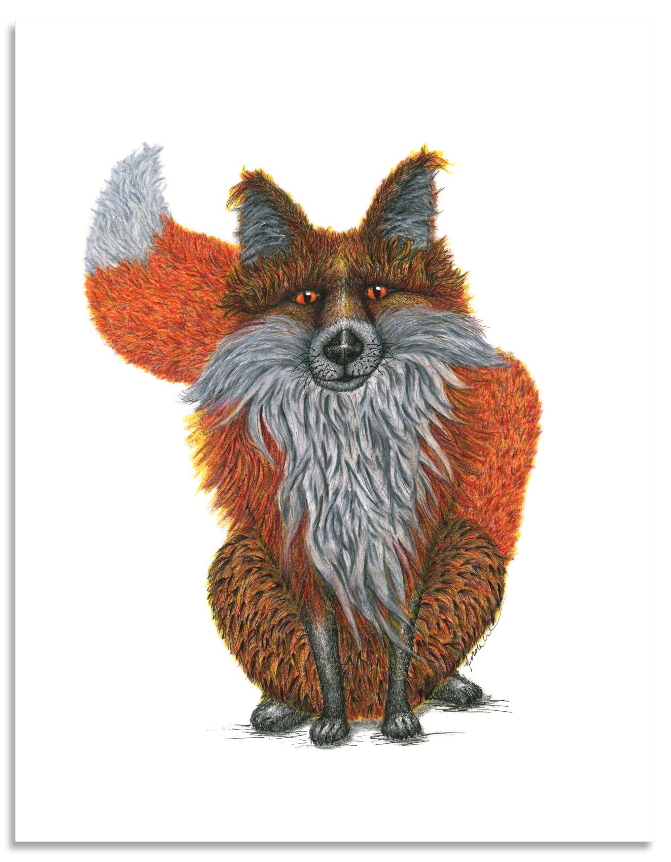 'Foxy and Fabulous' Print